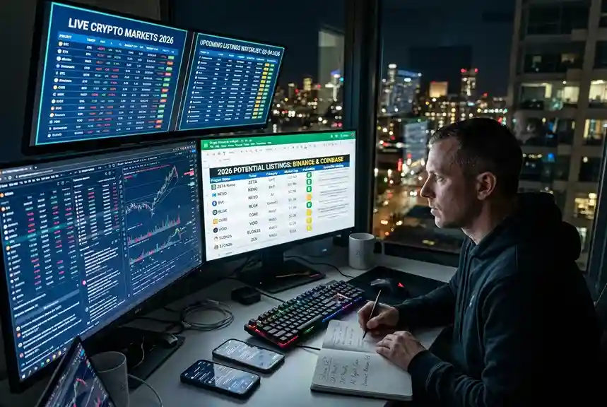 Новые листинги криптовалют 2026: какие монеты могут выйти на Binance и Coinbase